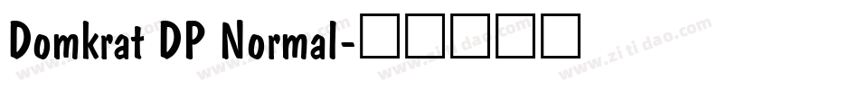 Domkrat DP Normal字体转换